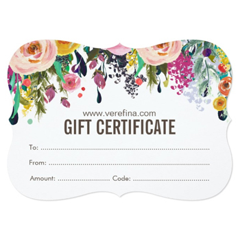 Verefina Gift Certificates